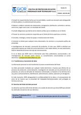 Política de Protección de Datos Personales Gior Technology S.A.C. — página 3